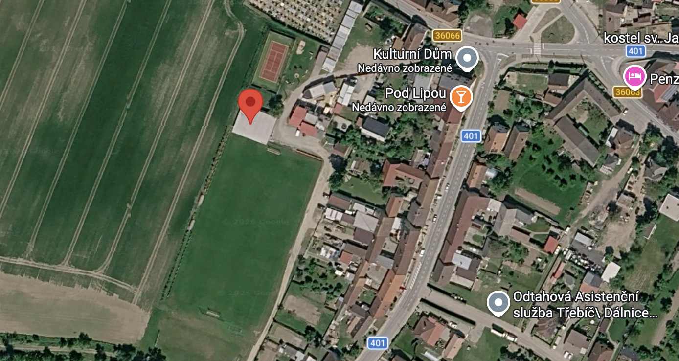 Mapa – Hřiště Hajduk Lipník